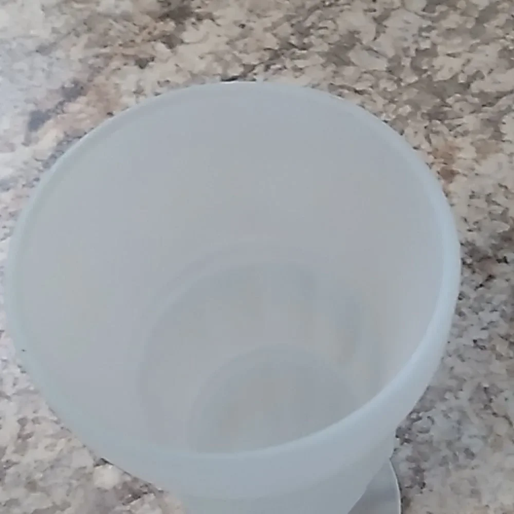 Frosted White  Soda Glasses